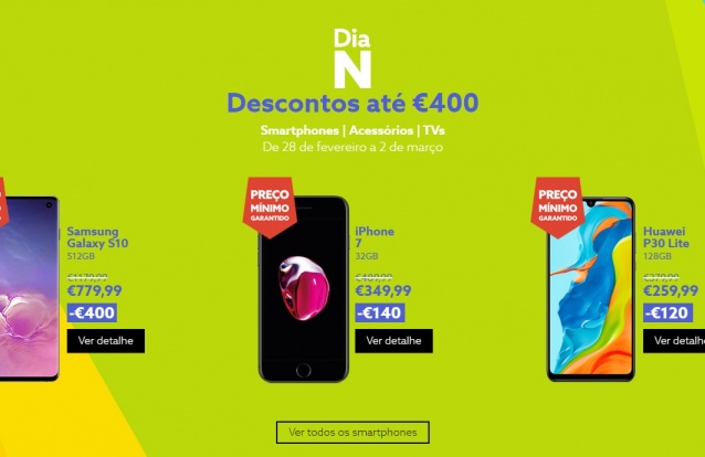 NOS descontos smartphones