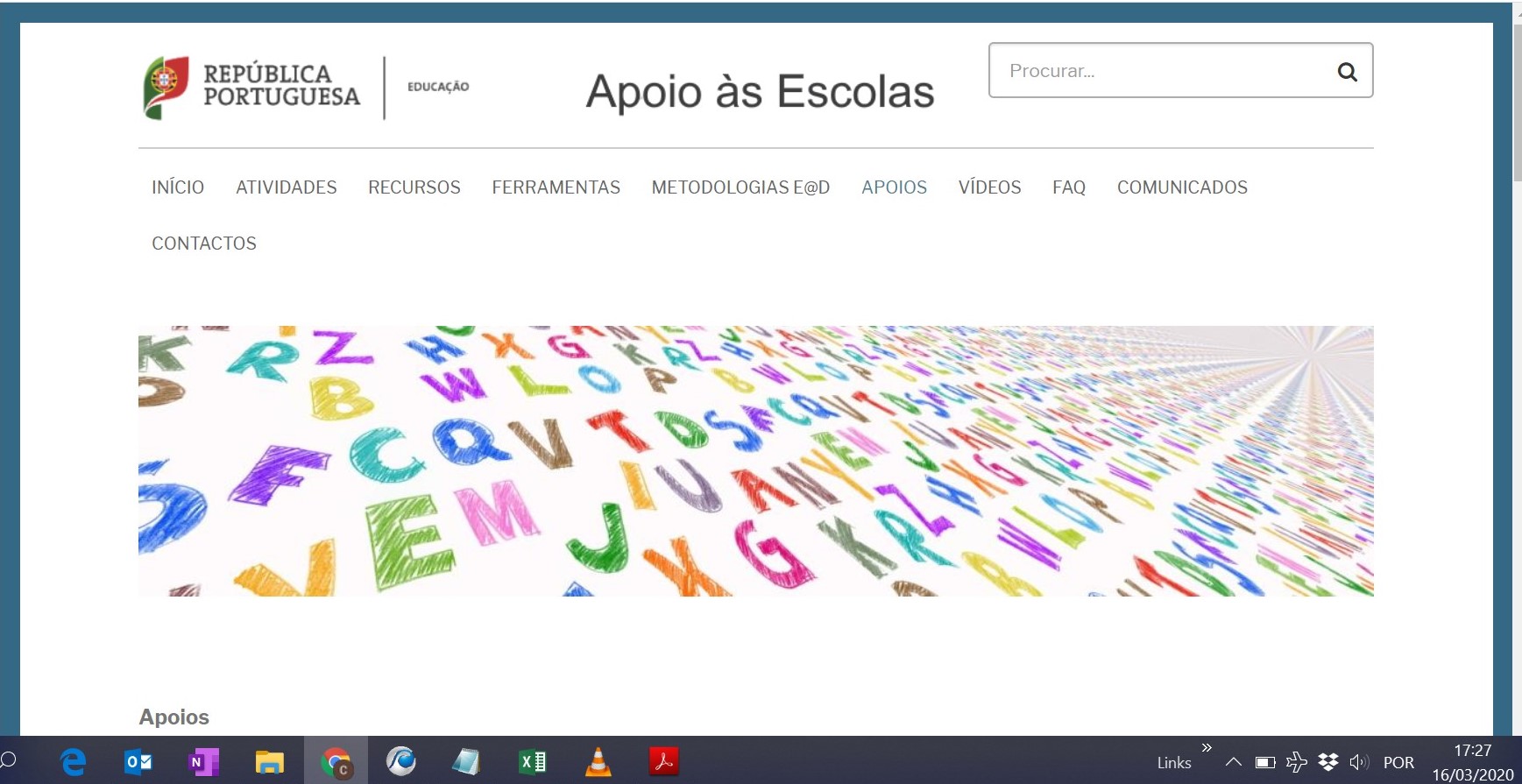 Recursos  Apoio às Escolas