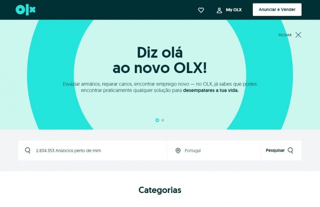 Novo site OLX