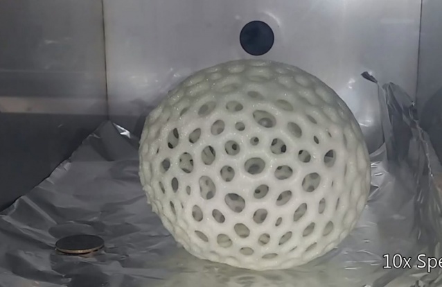 espuma impressão 3D aumenta tamanho