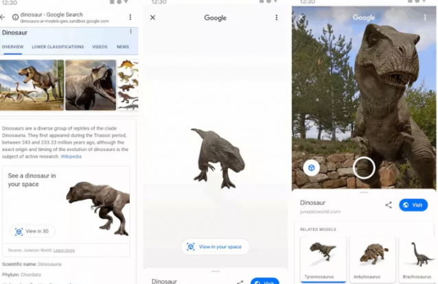 Busca do Google traz dinossauros de Jurassic World em realidade aumentada -  Revista Galileu