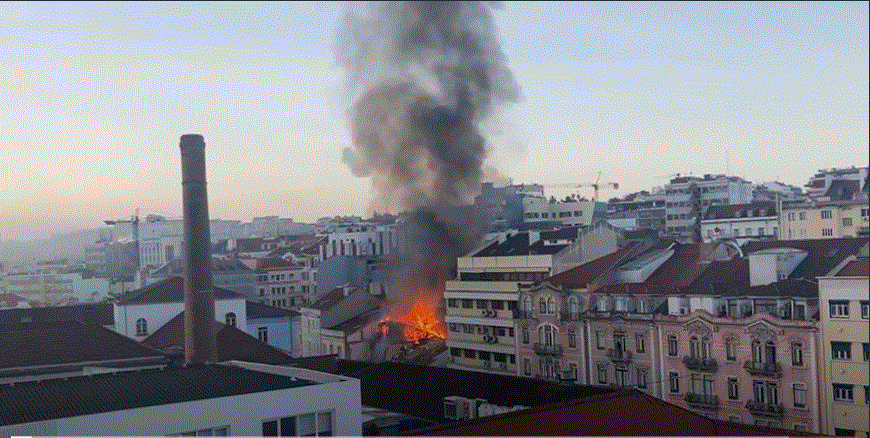 Visão | Prédio desaba no centro de Lisboa, depois de uma ...