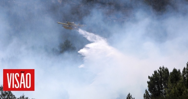 Um Canadair entre os 8 meios aéreos que apoiam combate ao incêndio na Serra da Estrela