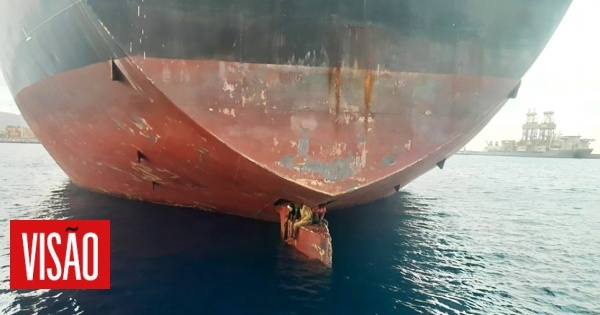 Três homens sobrevivem a 11 dias de travessia atlântica agarrados a leme de um navio