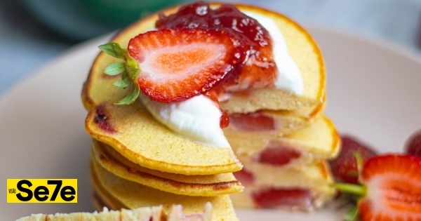 Receita saudável de Panquecas de cheesecake, por Ana Azevedo