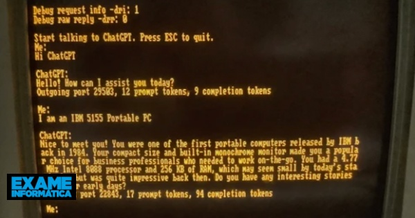 Programador coloca ChatGPT a correr em computador de 1984