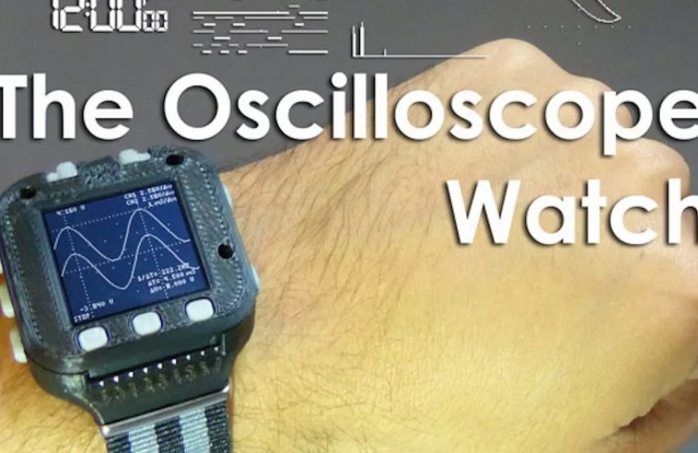 Relógio com osciloscópio