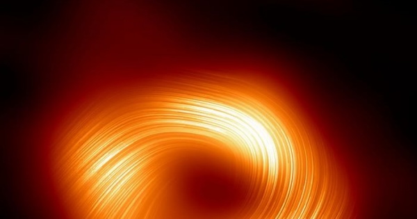 Campo magnético distorcido observado à volta do buraco negro no centro da Via Láctea