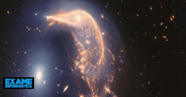James Webb celebra segundo aniversário com 'dança cósmica' entre duas galáxias