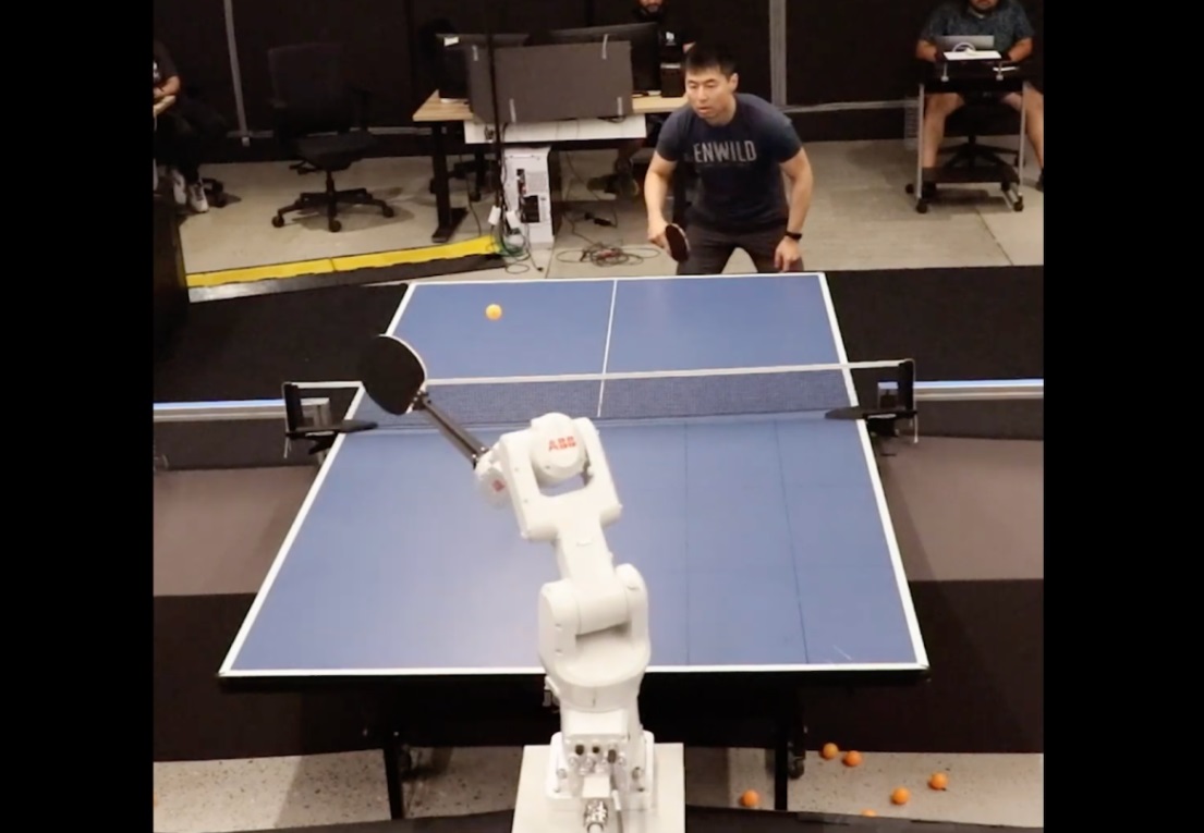 DeepMind Robô ténis de mesa