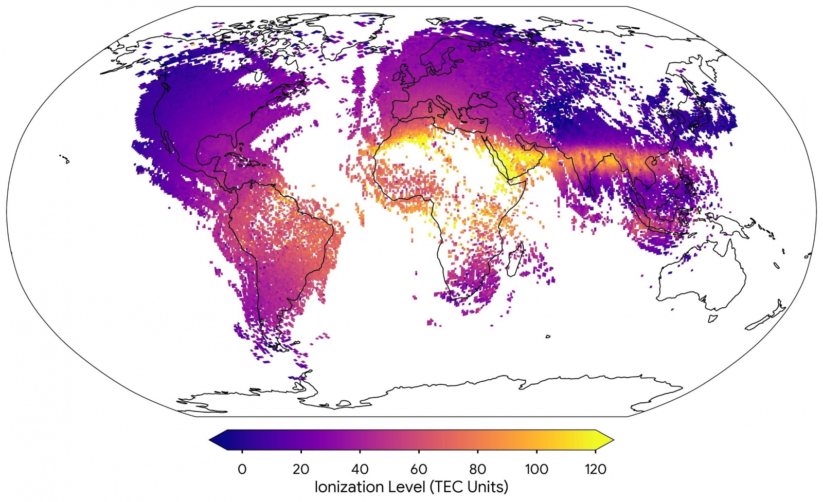 mapa ionosfera google