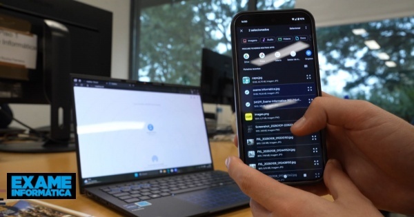 Passe facilmente ficheiros do smartphone para o computador