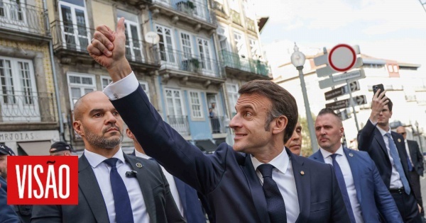 26 imagens da visita de Macron a Portugal