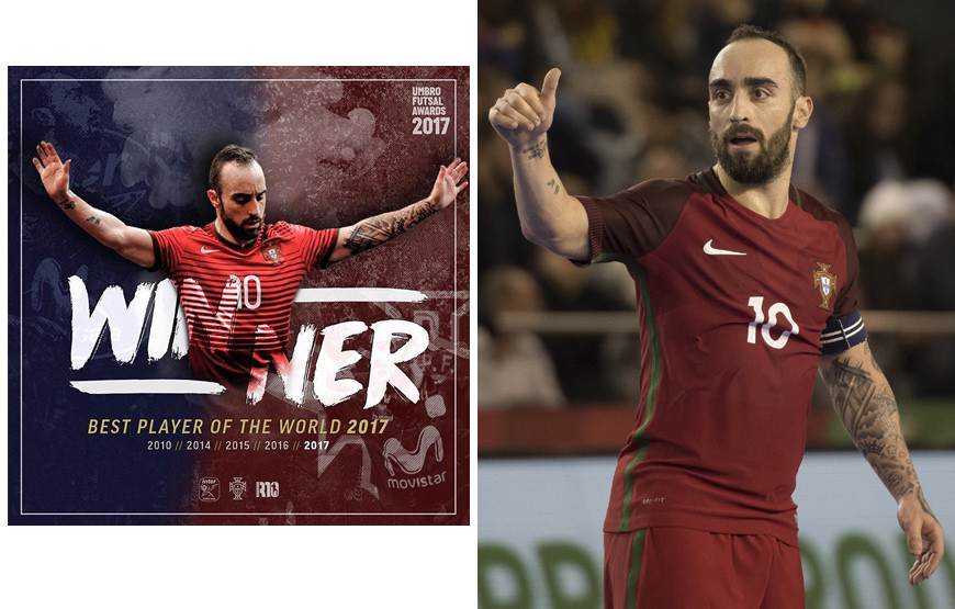 Ricardinho eleito o melhor jogador de futsal do mundo pela quinta vez - SIC  Notícias