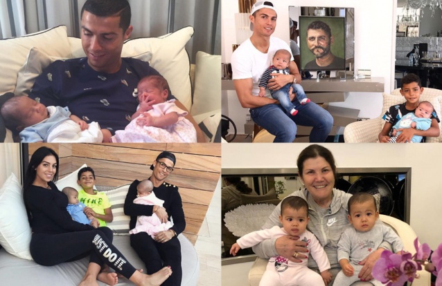 Caras | Eva e Mateo: os nove meses dos gémeos de Cristiano Ronaldo em ...