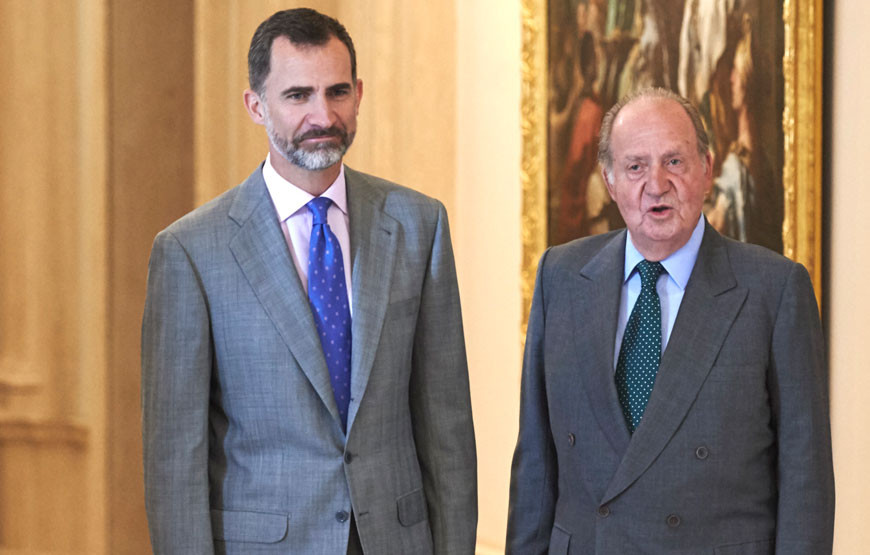 El Rey Juan Carlos y Felipe VI se reunieron durante más de cuatro horas en el Palacio de la Zarzuela