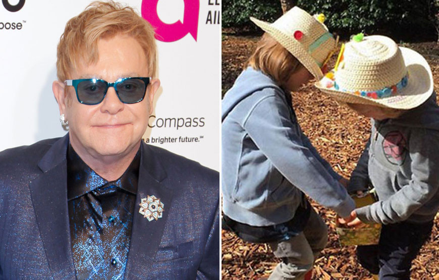 Caras Elton John Festeja Anivers Rio Com Os Filhos