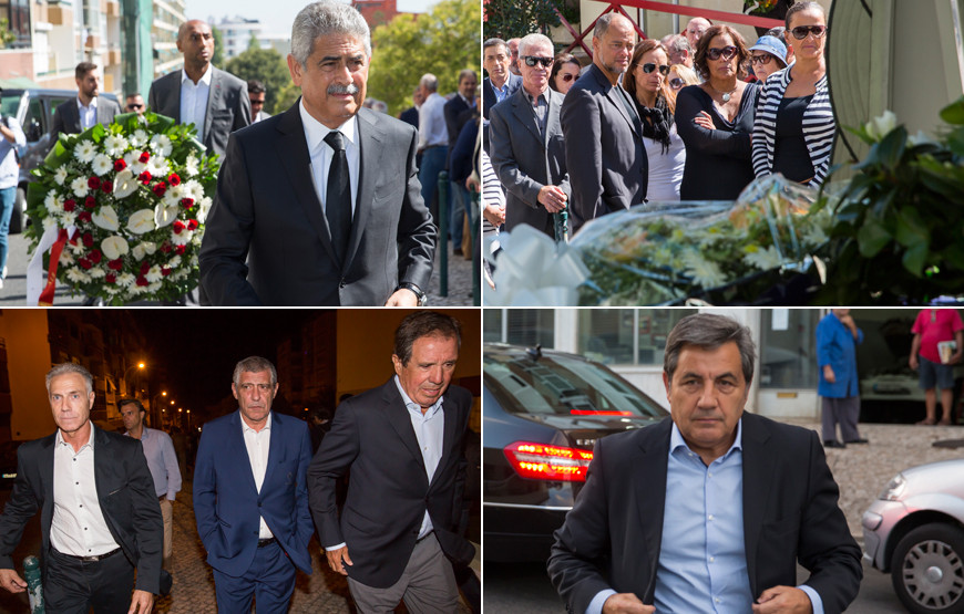 Figuras do futebol no último adeus a Mário Wilson