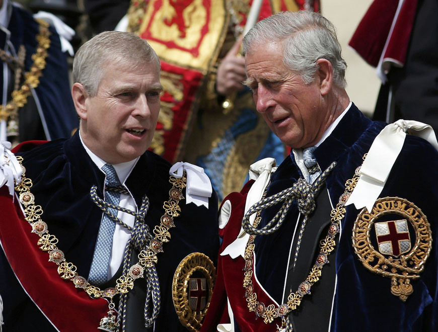 Príncipe André chega a acordo importante com o irmão, o rei Carlos III