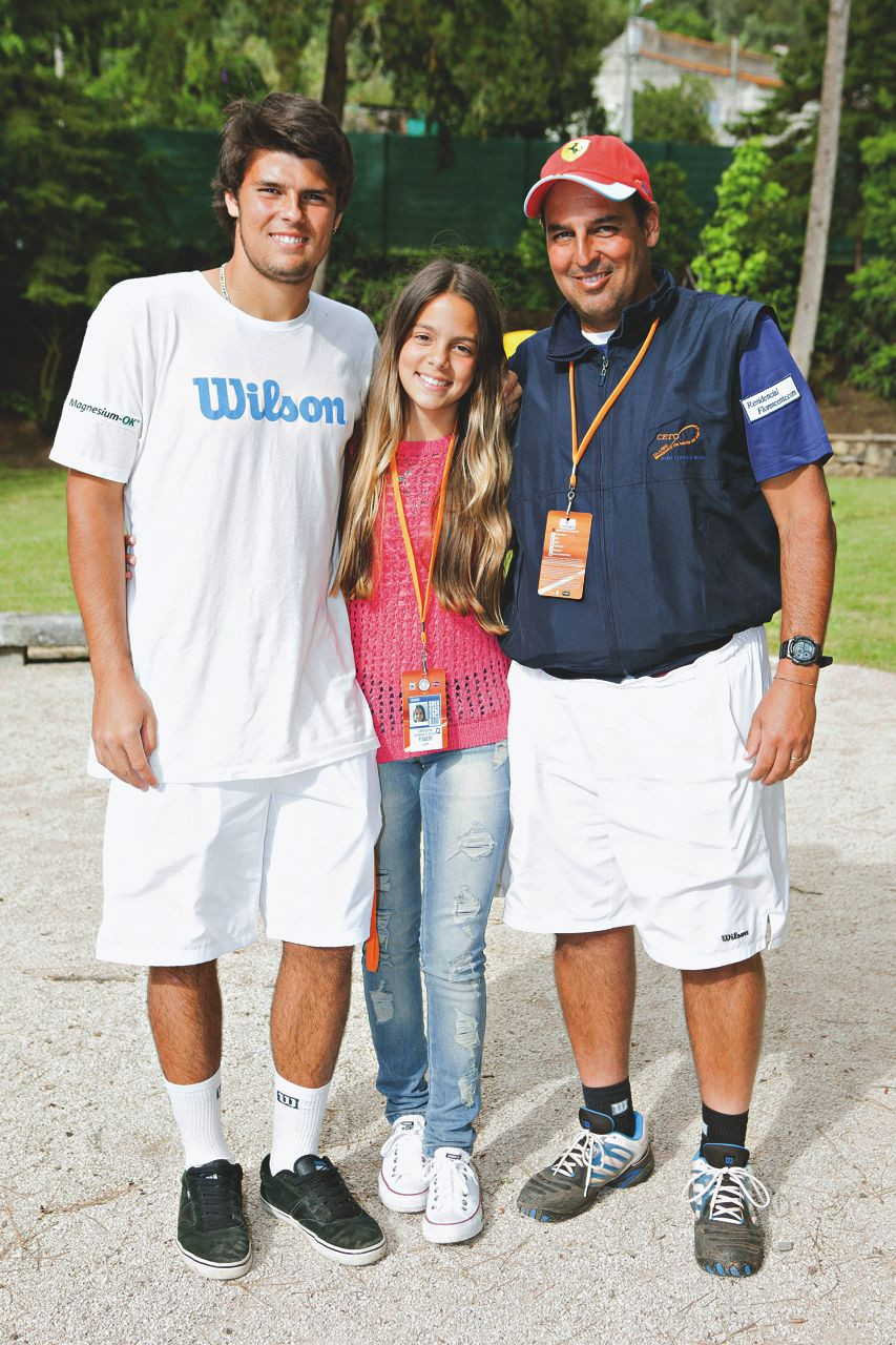 Caras João Cunha e Silva é o treinador do filho, Felipe