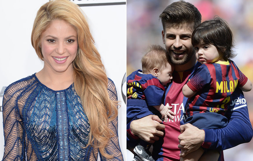 Shakira e Gerard Piqué com os filhos, Sasha e Milan.jpg