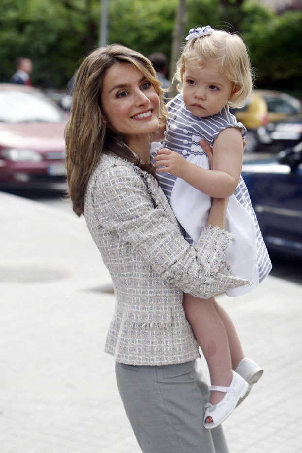 Princesa Letizia com a filha mais nova, Sofia