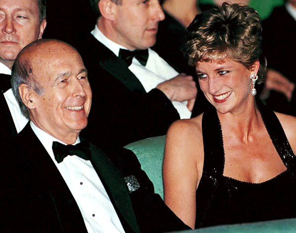 Valéry Giscard d’Estaing e a princesa Diana