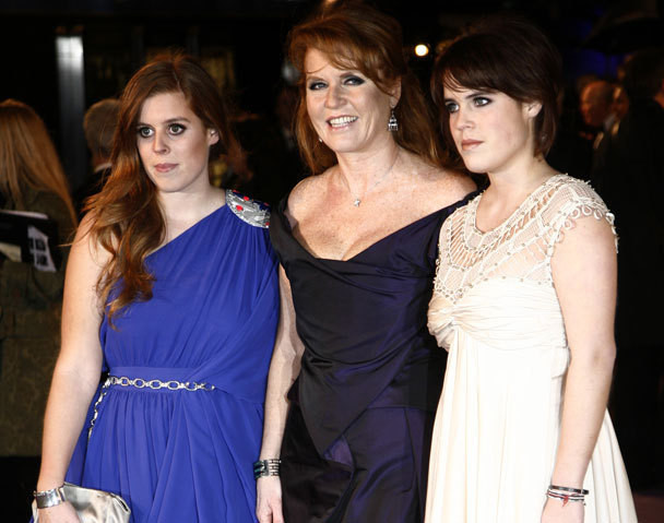 Sarah Ferguson com as filhas