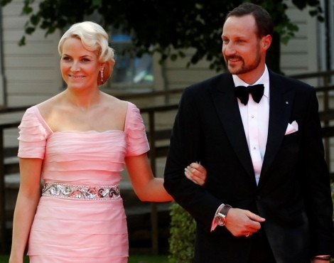 Os príncipes Mette-Marit e Haakon da Noruega