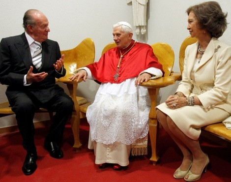 Os reis de Espanha com o Papa Bento XVI