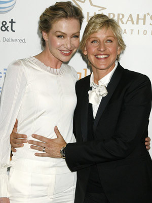 Ellen DeGeneres e Portia de Rossi deram o nó