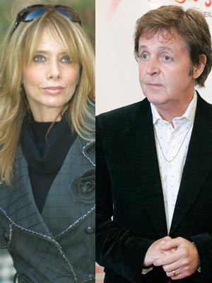 Paul McCartney e Rosanna Arquette: passeio romântico em Londres