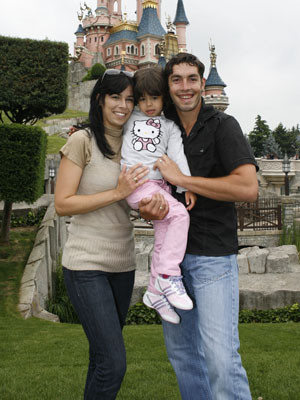 Moreira e Maria João divertem-se com a filha no mundo encantado da Disney