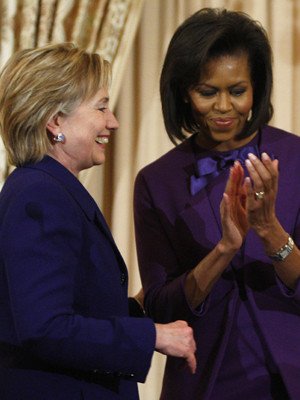 Michelle Obama e Hillary Clinton juntas por uma boa causa