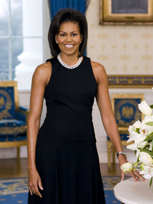 O primeiro retrato oficial de Michelle Obama
