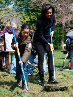 Família Obama tem horta biológica na Casa Branca