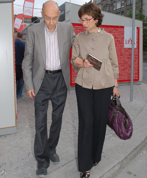 José Saramago e Pilar del Rio, no Porto