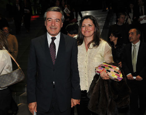 Fernando Gomes com a mulher, Geraldina