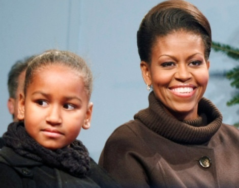 Sasha e Michelle Obama