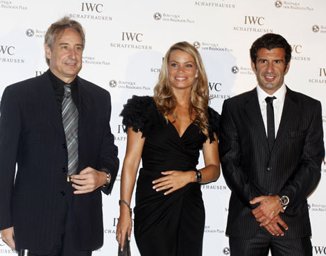 Juanjo Puigcorbe, Carla Goyanes e Luís Figo