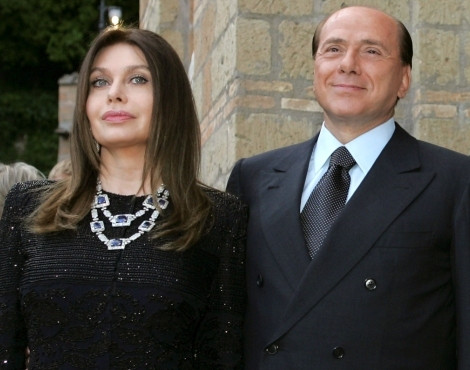 Verónica Lário e  Sílvio Berlusconi