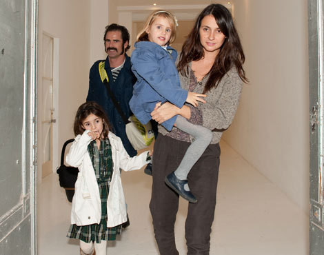 Pedro Lima e Anna Westerlund com os filhos