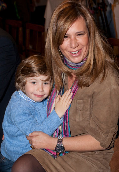 Teresa Caeiro com o filho