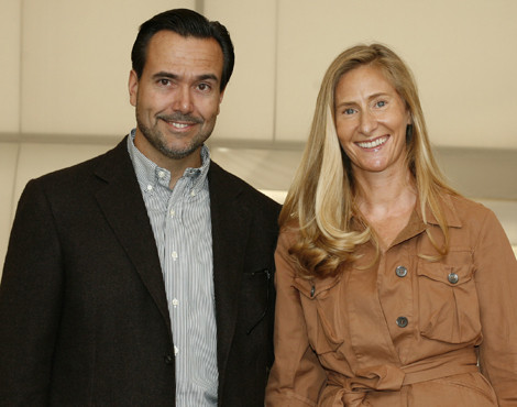 António Horta Osório com a mulher, Ana, na última edição do Estoril Open