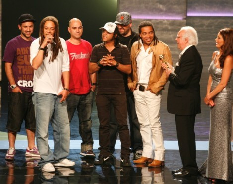 Os Da Weasel recebem o Globo de Ouro de Melhor Grupo de 2007, em Maio de 2008
