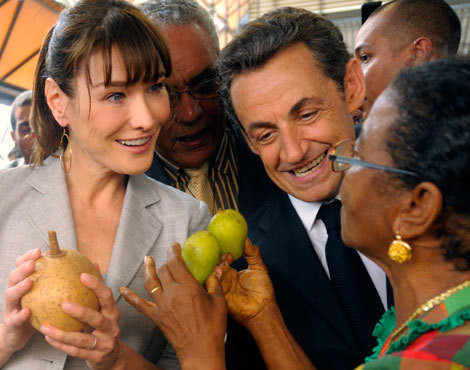Carla Bruni e Nicolas Sarkozy 