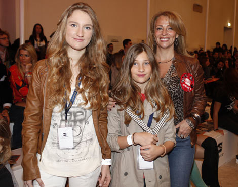 Alexandra Lencastre com as filhas, Margarida e Carolina