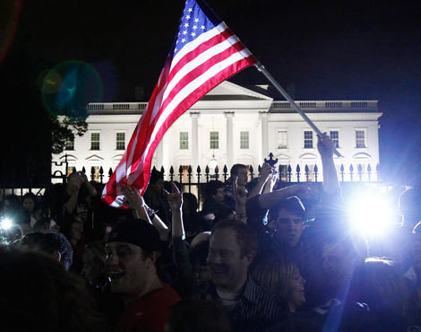 Americanos festejam a morte de Osama Bin Laden