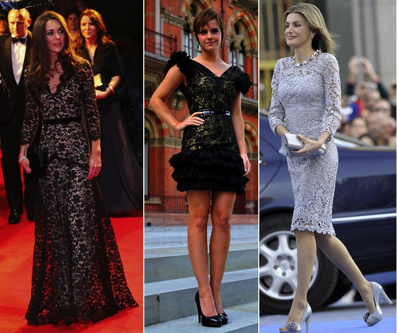 Caras | Princesas e estrelas de Hollywood viciadas em vestidos de renda