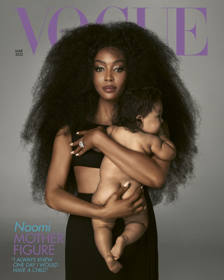 Naomi Campbell foi mãe pela segunda vez